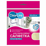 Салфетка д/СТЕКЛА 30*30 МИКРОФИБРА (30) КП, шт